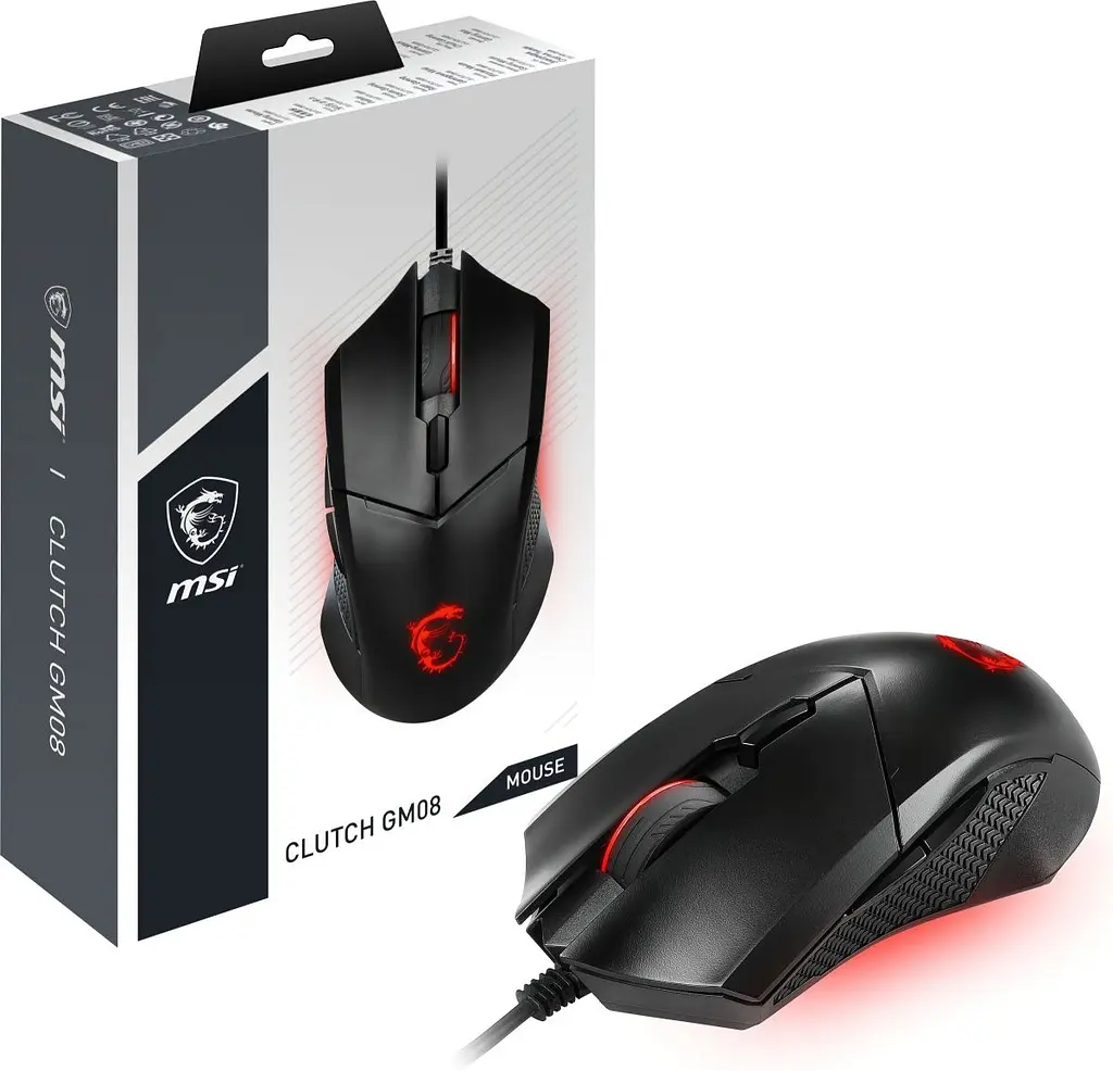 Миша MSI Clutch GM08 GAMING Mouse (S12-0401800-CLA) [69975] - фото 11