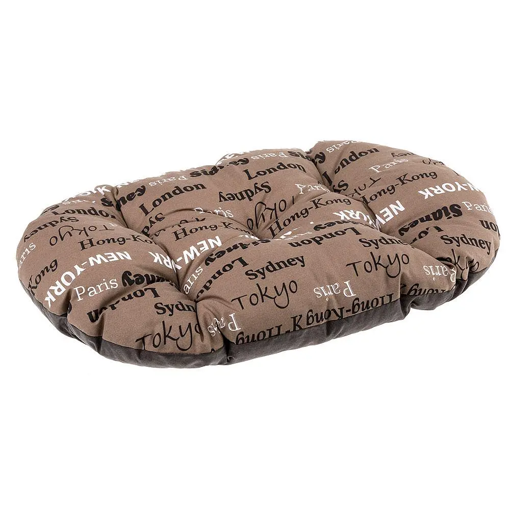 Подушка для собак та котів Ferplast Relax Cities 45/2 коричнева 43x30 см 82045076