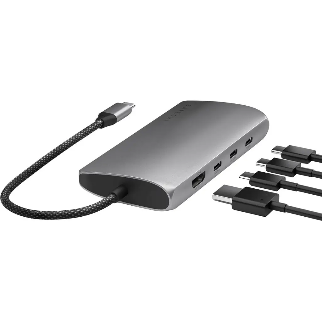 Адаптер Satechi USB-C Multiport Adapter 8K with Ethernet V3 Space Gray (ST-P8KEM) - фото 5