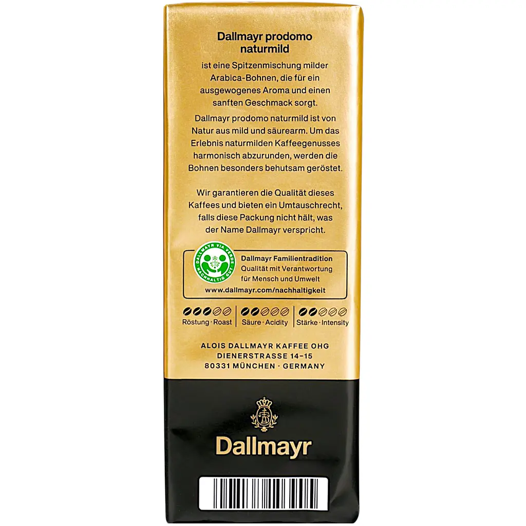 Кава мелена Dallmayr  Prodomo Naturmild смажена 500 г - фото 4