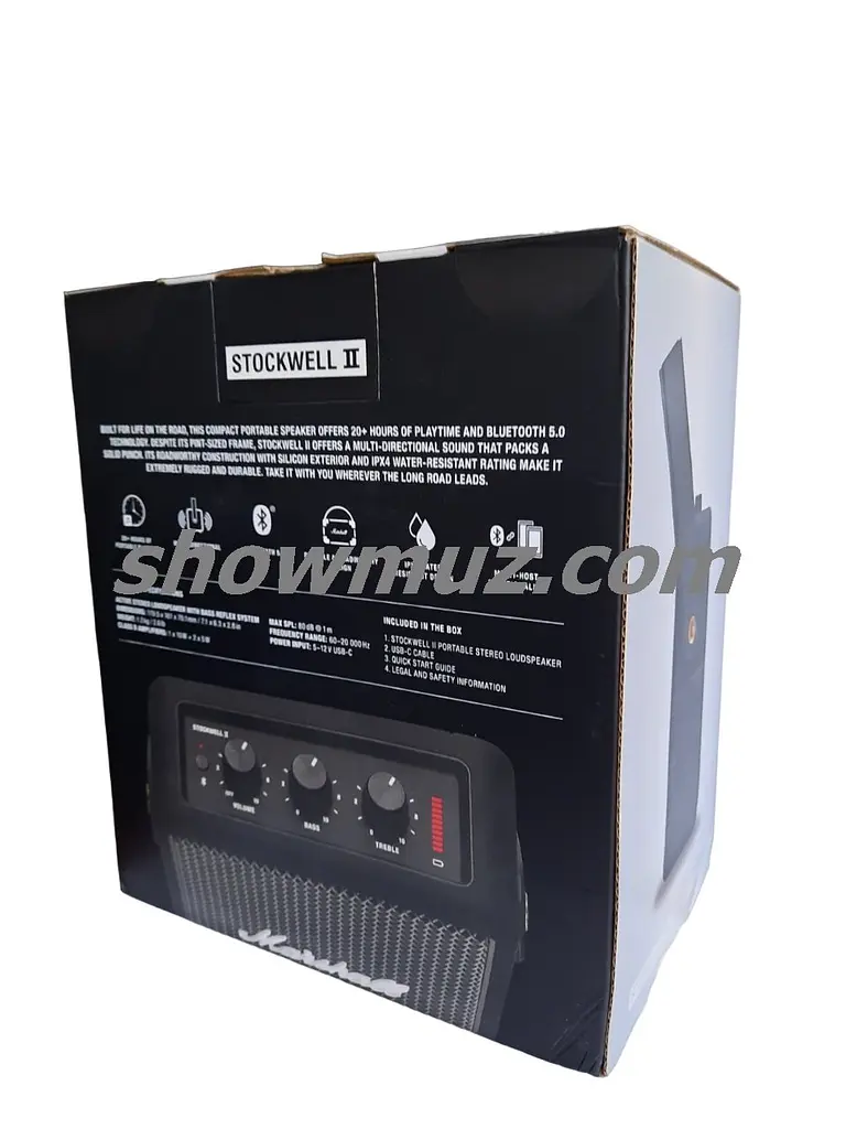 Портативна колонка Marshall Stockwell II Black 20W Original (1001898) - фото 4
