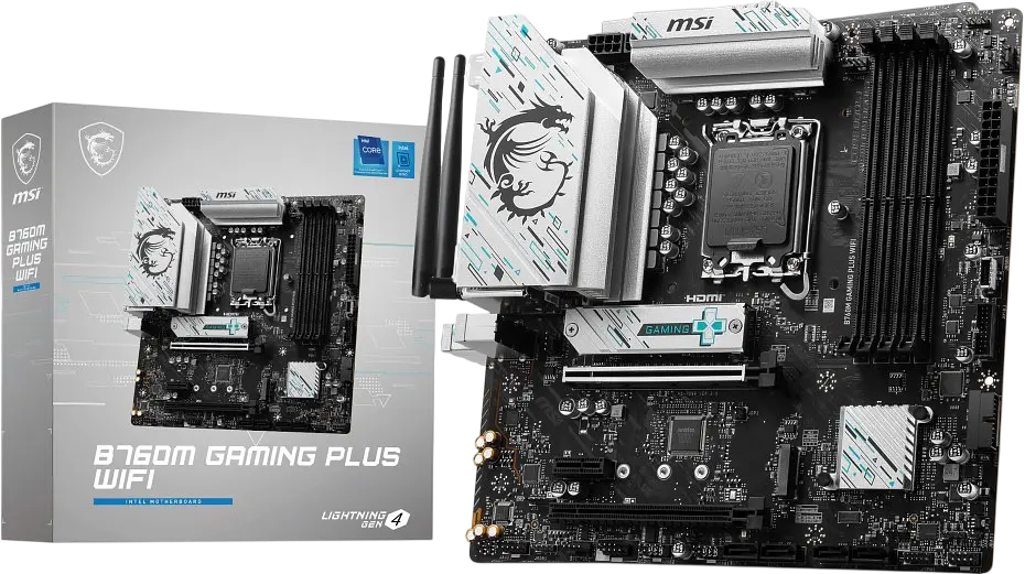 Материнська плата MSI B760M Gaming Plus Wi-Fi LGA 1700 (B760M GAMING PLUS WIFI) Б/В - фото 3