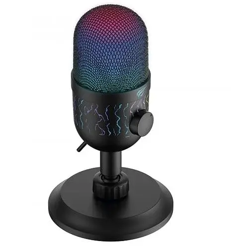 Мікрофон HV-GK52, Black, 3.5 мм, RGB підсвічування Havit teh0028138 - фото 3