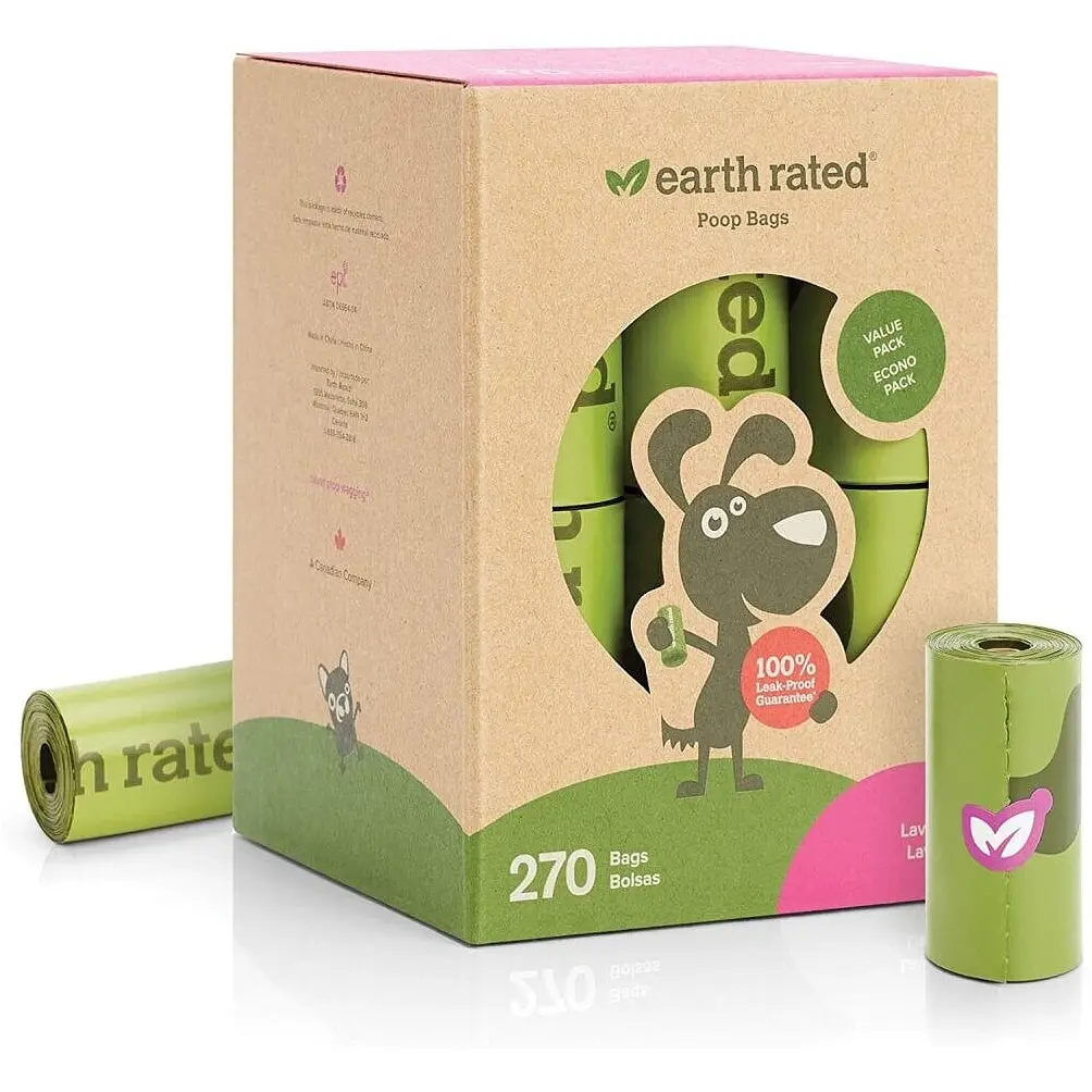 Біорозкладні пакети для собак Earth Rated 22 х 33 см 15 шт.
