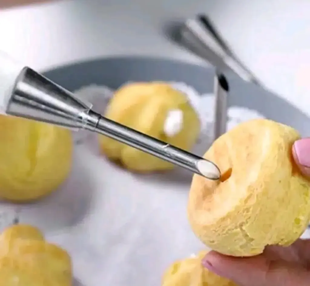 Кондитерська насадка для наповнення еклерів та тістечок 7.6 см, Kitchen Master Сріблястий 87319 - фото 4