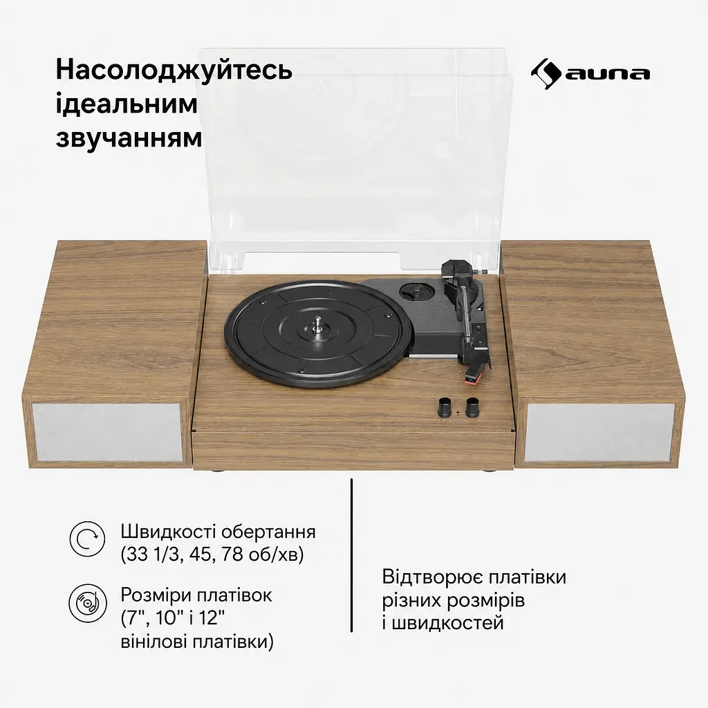 Програвач вінілу TT-Play 2x10W BT RCA-Out (10045082) - фото 4