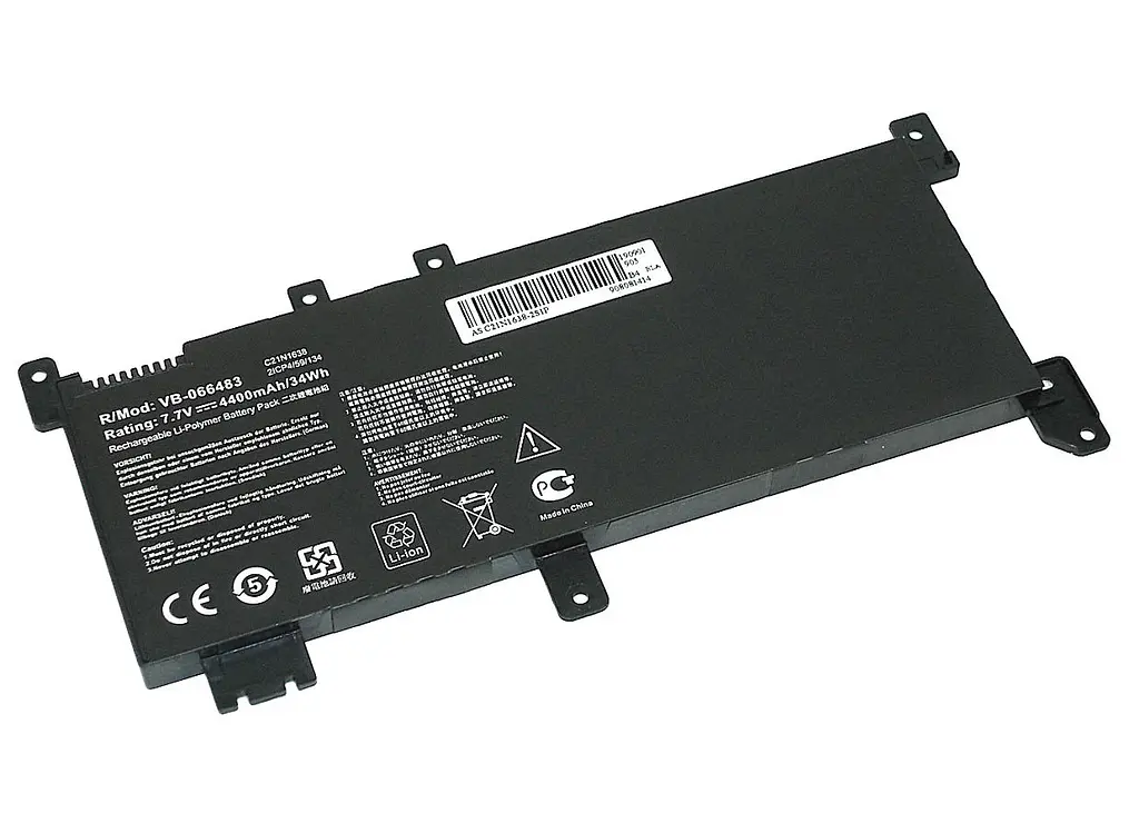 Акумулятор для ноутбука Asus (C21N1638) F442U, A480U 7.7V Black 4400 mAh - фото 2