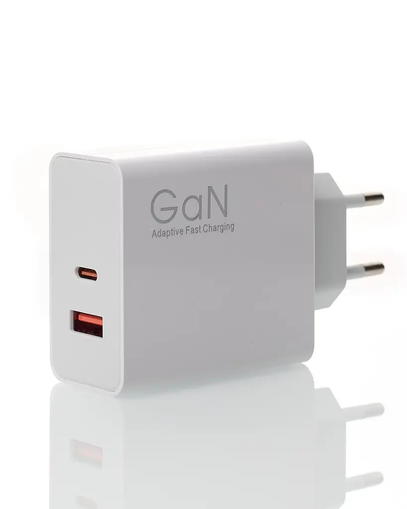Зарядний пристрій Grand 55W GaN (MDY-12E-EF) блок адаптер білий