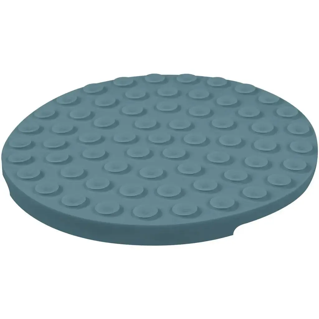 Миска-килимок для собак та котів Waudog Silicone для повільного харчування 211х211х30 мм сірий - фото 2