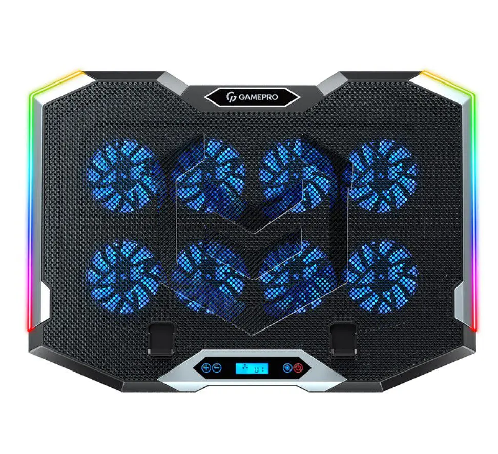 Охолоджувальна підставка для ноутбука до 21 дюймів GamePro GPCP-870 8xfans - фото 3