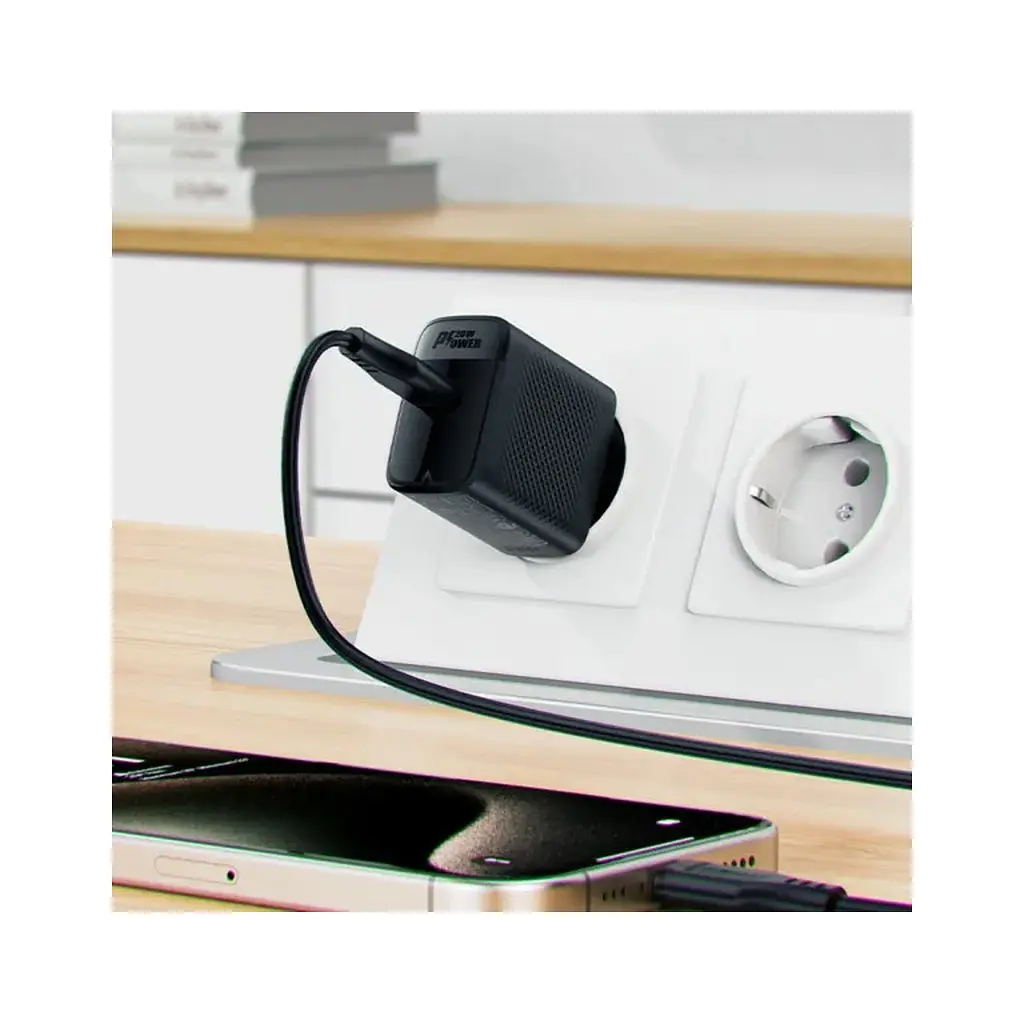 Зарядний пристрій Acefast USB-C 20W + Type-C cable A82 Fast Charger Black (6974316280057) - фото 8