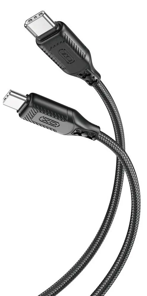 USB Кабель XO NB-Q236B Type-C-Type-C Braided 60W 5A 1.0m Чорний