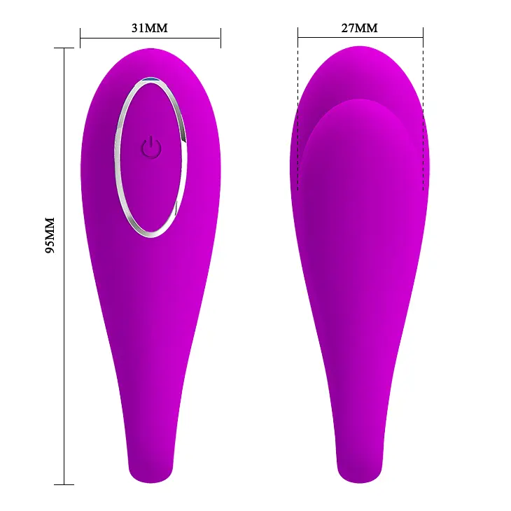 Вібратор Pretty Love August Stimulator Purple (App) - фото 8