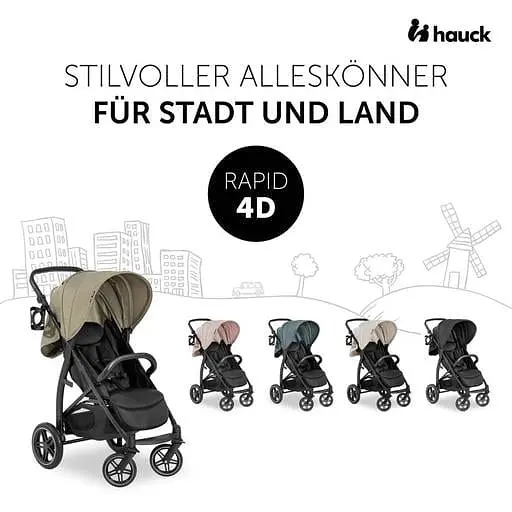 Прогулянкова коляска Hauck Rapid 4D Classic Beige, бежева (14896-9) - фото 16