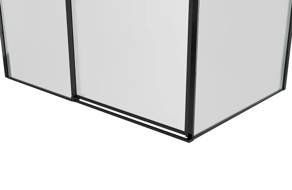 Душова кабіна Eger A Lany 120x80 без піддону 599-550/1 Black - фото 4