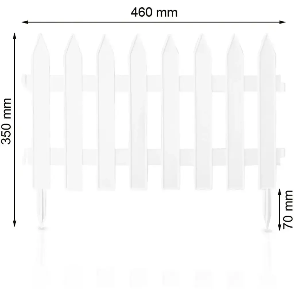 Садова огорожа Prosperplast Garden Classic 3.6 м біла (IPŁSU2-S449) - фото 7