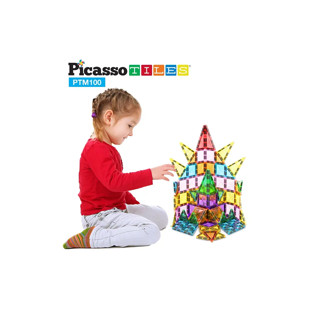 Конструктор Picasso магнітний Tiles Mini Diamond Series Set 100 деталей (817338022327) - фото 5