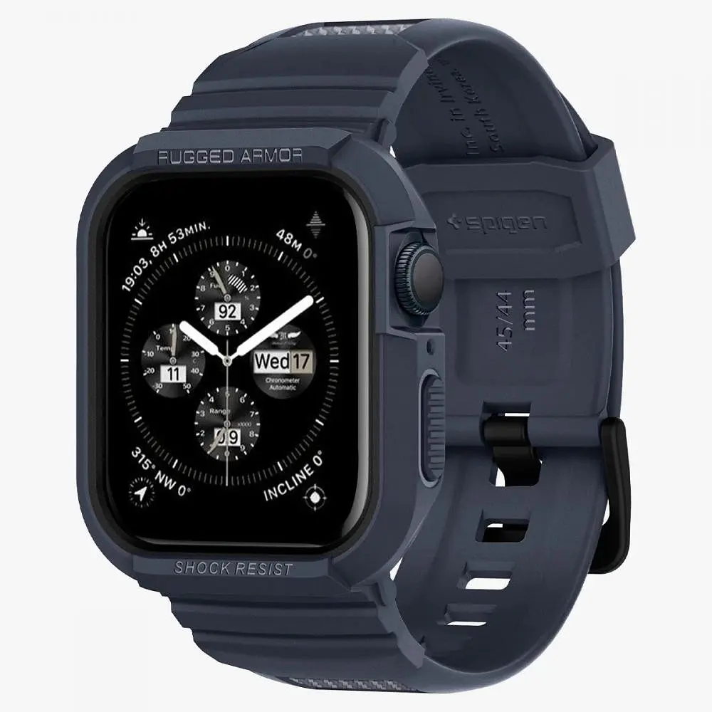 Ремінець Spigen для Apple Watch SE/6/5/4, 44 мм Rugged Armor Pro 2 в 1, Charcoal Gray (ACS00819) - фото 3