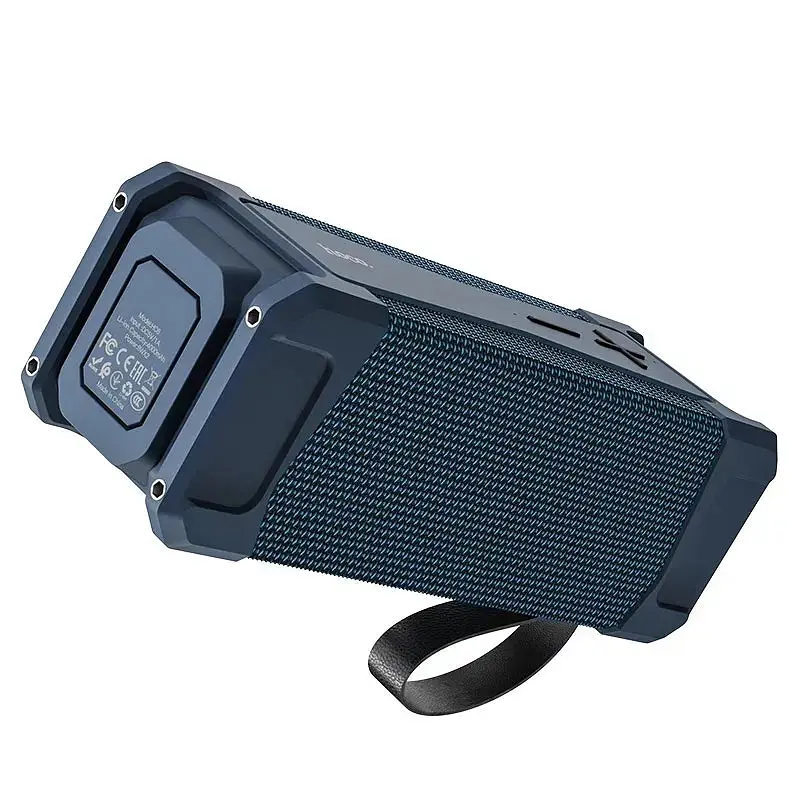 Акустика беспроводная Hoco HC6 Magic sports BT speaker IPX5 портативная колонка синяя - фото 3