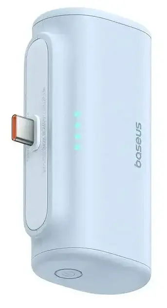 Универсальная магнитная батарея Baseus Compact Type-C Edition 5000 mAh 20 W Blue P10068306313-00 - фото 2
