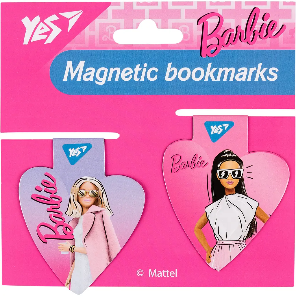 Закладки магнітні Yes Barbie heart 2 шт. (708110) - фото 2