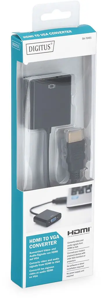 Адаптер Digitus HDMI > VGA (M/F), Full HD teh0018503 - фото 4