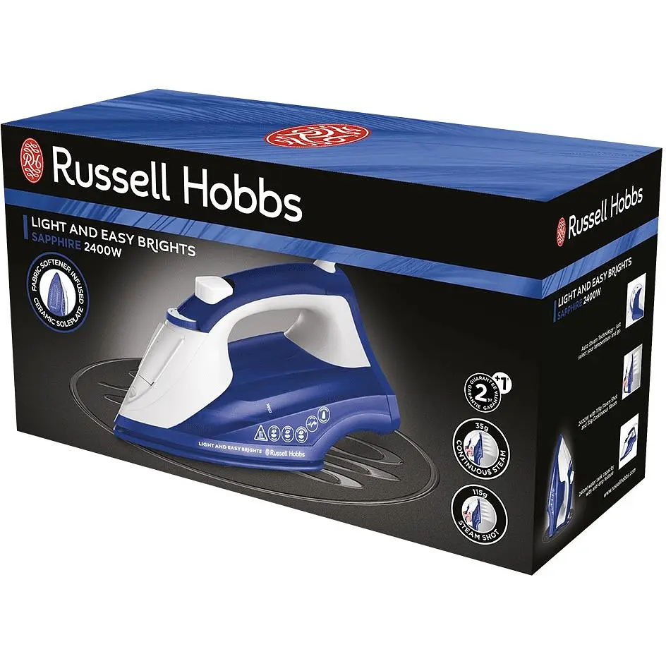 Утюг Russell Hobbs Light&amp;Easy Brights Sapphire 2400 Вт темно-синий (26483-56) - фото 2