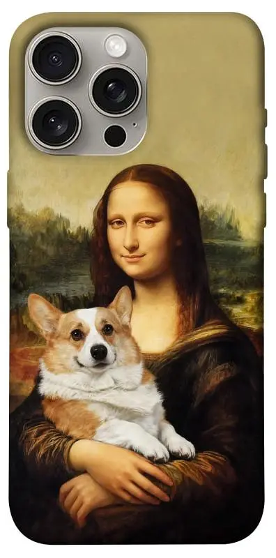 TPU чохол Demsky Mona corgi для Apple iPhone 15 Pro Max (6.7")