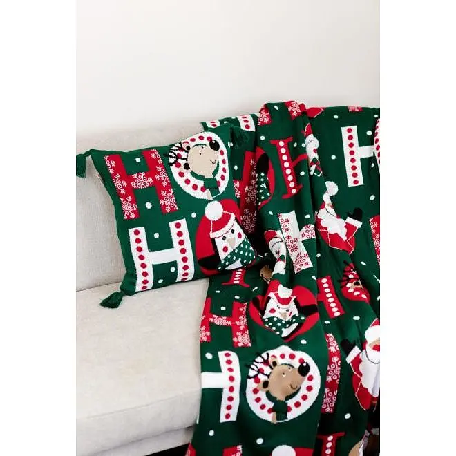 Наволочка Прованс Ho-Ho-Ho в'язана 45х45 см (37489) - фото 4