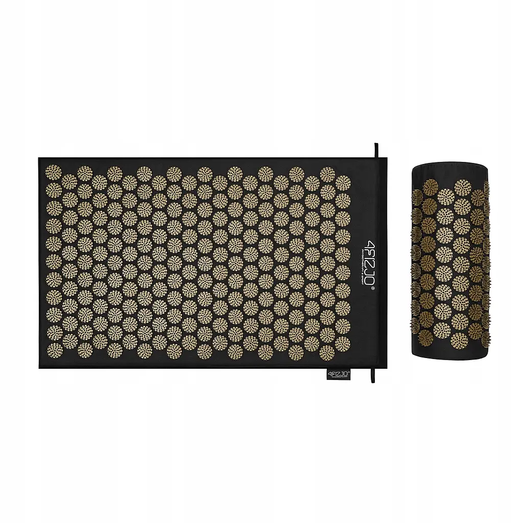 Килимок акупунктурний з валиком 4FIZJO Classic Mat Аплікатор Кузнєцова Black/Gold (P-5907739314987) - фото 7