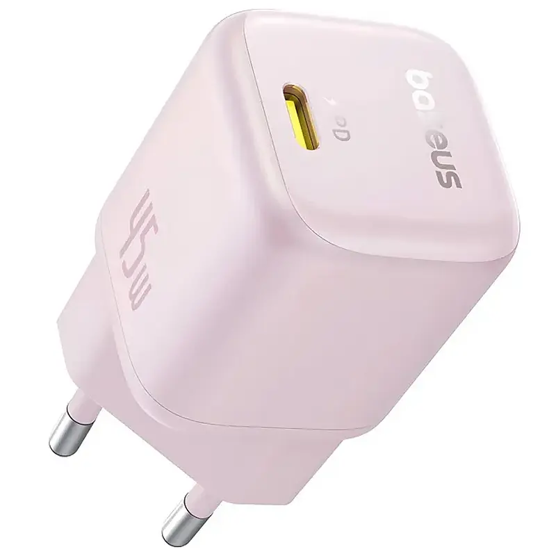 МЗП Baseus PicoGo GaN Fast Charger 45W (1USB-C) (P10176800) Baby Pink - фото 2