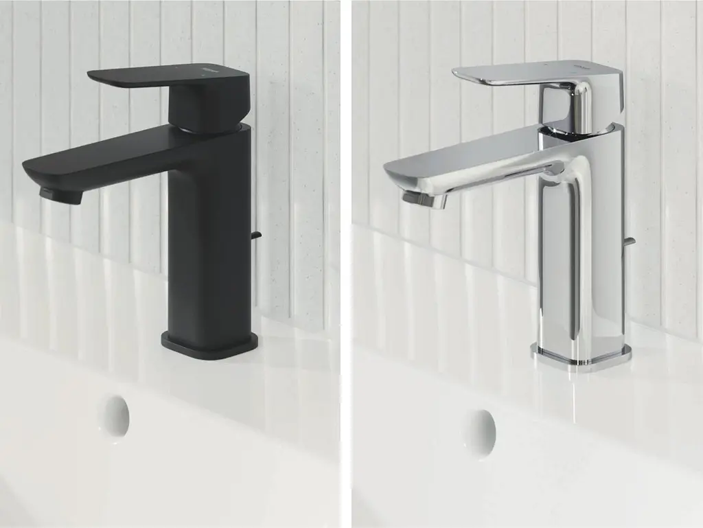 Змішувач для умивальника M-розміру Grohe Cubeo 1017492430 Чорний матовий - фото 6