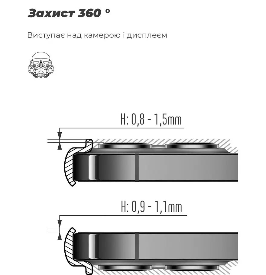 Чехол ArmorStandart ICON для Xiaomi 13T 5G/13T Pro 5G Lavender (ARM69647) [96882] - фото 5
