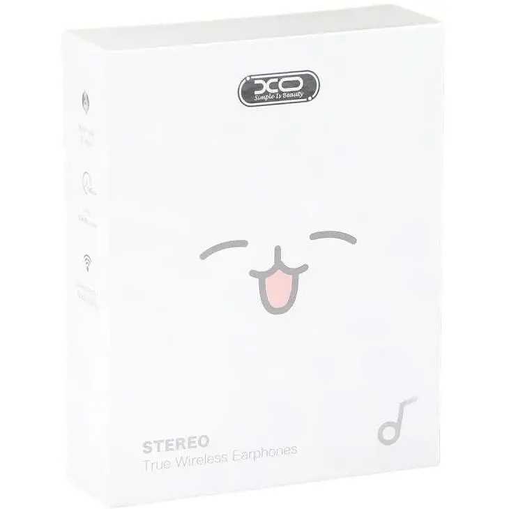 Бездротові навушники XO G6 TWS Type C Bluetooth V5.1 35/400mAh 5h White - фото 3
