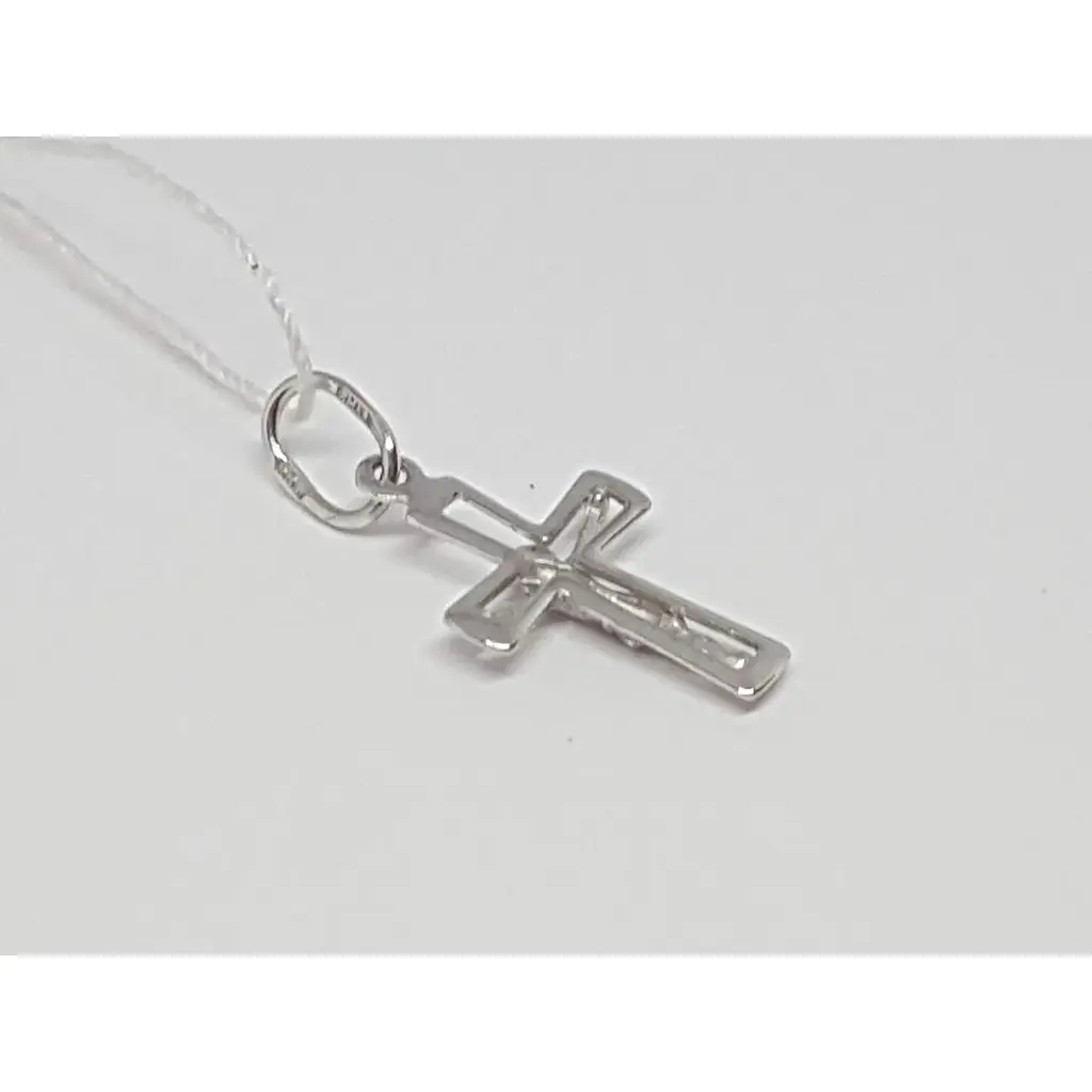 Золотий хрестик Столична Ювелірна Фабрика. Розп'яття Христа. 518703б - фото 3