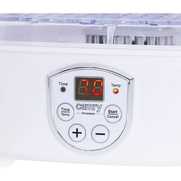 Сушилка-дегидратор для фруктов и овощей Camry CR 6659 550 Вт до 70°С автоматическая 5 лотков - фото 2