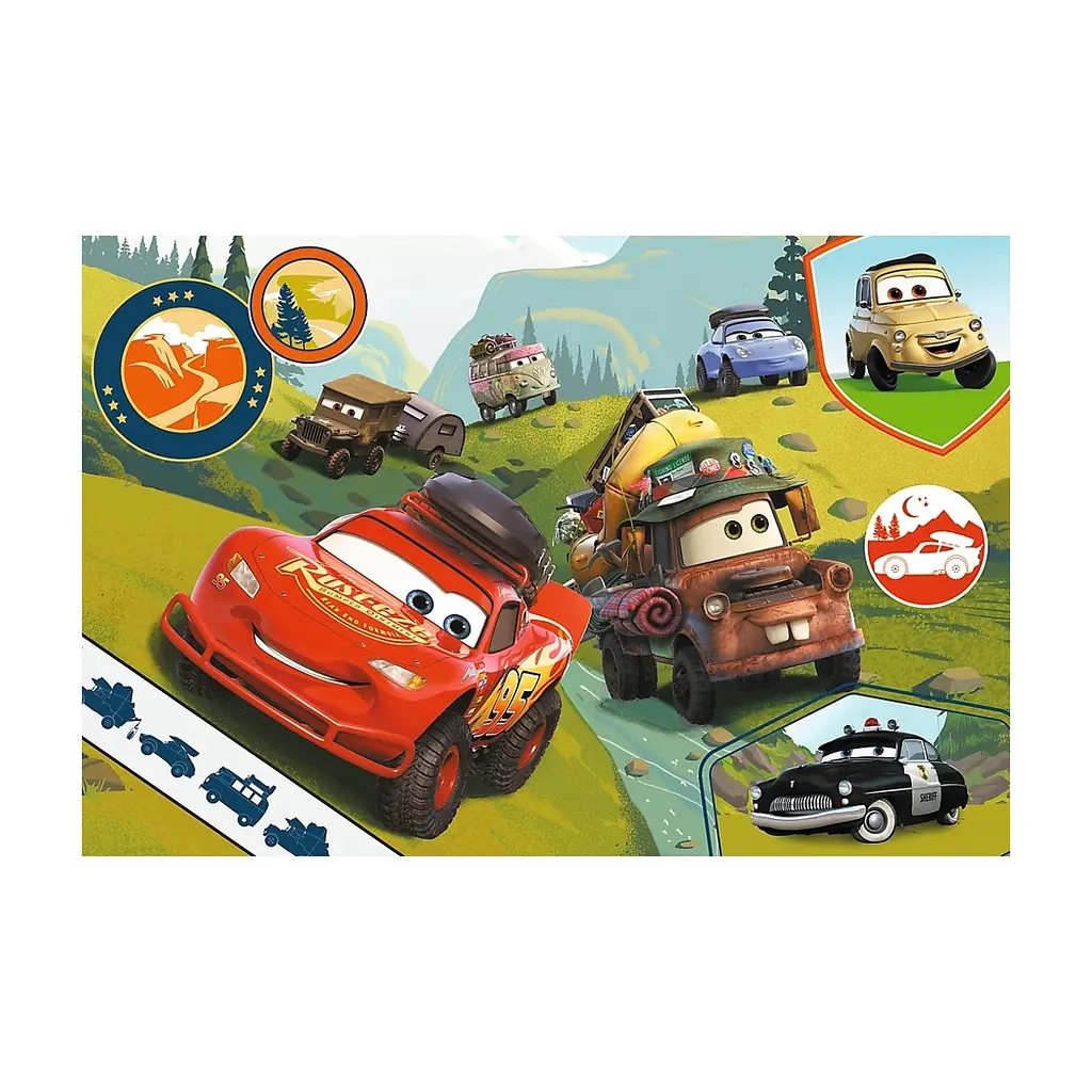 Пазл Trefl Maxi Cars Счастливые машинки 24 элемента (5900511143522) - фото 2