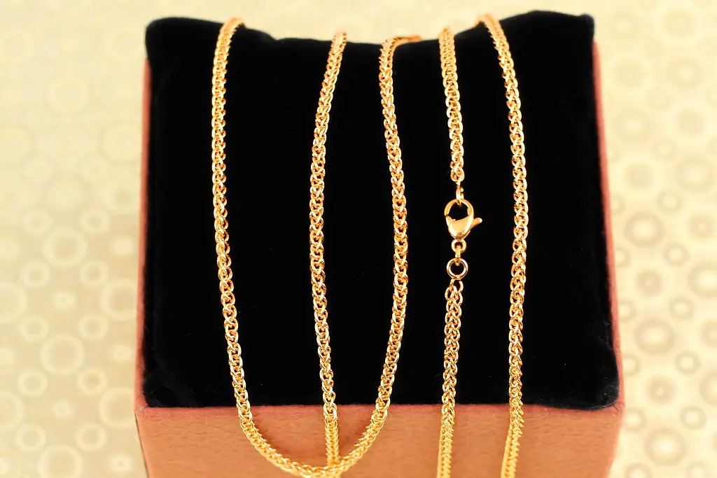 Ланцюг Xuping Jewelry Колос 45 см 2,5 мм золотистий - фото 2