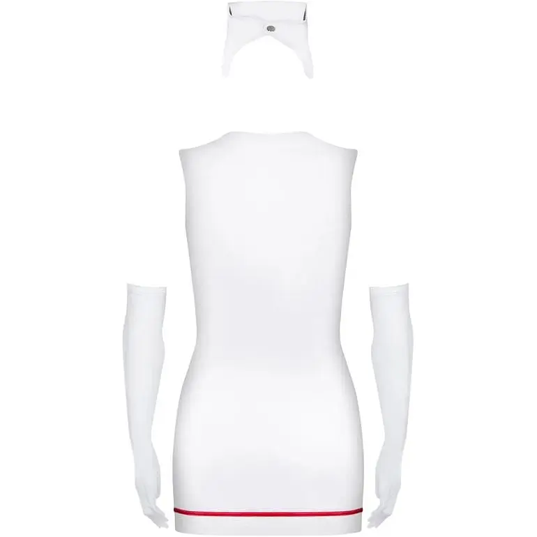 Эротический костюм Obsessive Emergency dress + stethoscope S/M - фото 3