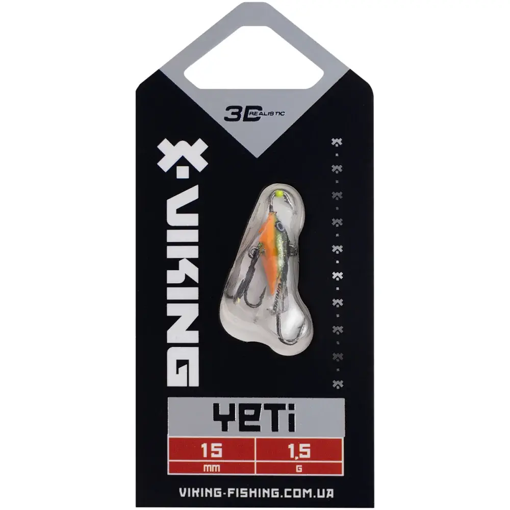 Балансир Viking Fishing Yeti Ice Jig 15mm 1.5g #18 Golden Green - фото 2