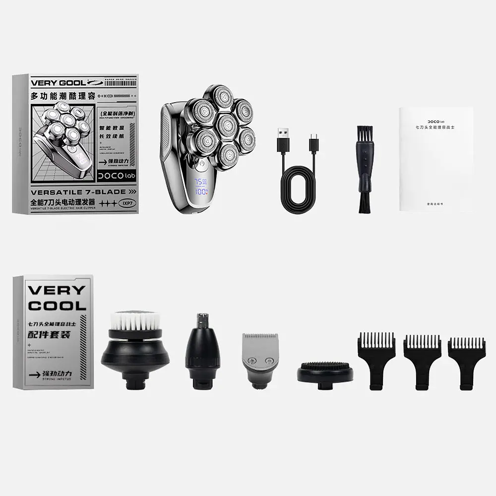 Електробритва Xiaomi DOCO 7D Head Shaver Universal Kit (AH001) - фото 7