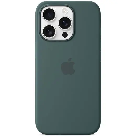 Силіконовий чохол CasePro Silicone Case with MagSafe Lake Green для iPhone 16 Pro - фото 3
