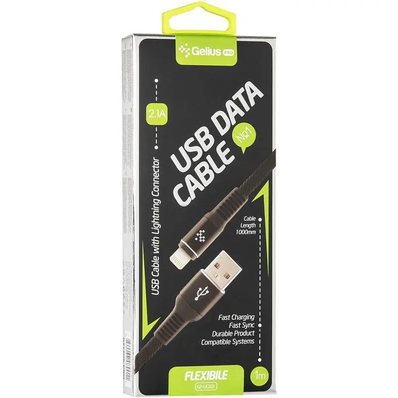 USB кабель Gelius Pro Flexible GP-UC02i Lightning Blue - фото 3