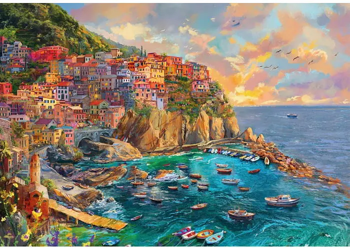 Пазл Clementoni High Quality Collection: Забарвлена Манарола, Італія (High Quality Collection - Painted Landscape Manarola Puzzle - 2000 pcs.), 2000 ел. (32087) - фото 2