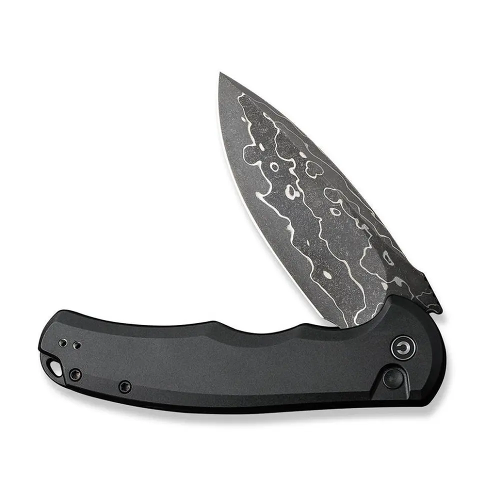 Ніж cкладний Civivi Praxis C18026E-DS1 Damascus чорне лезо - фото 4