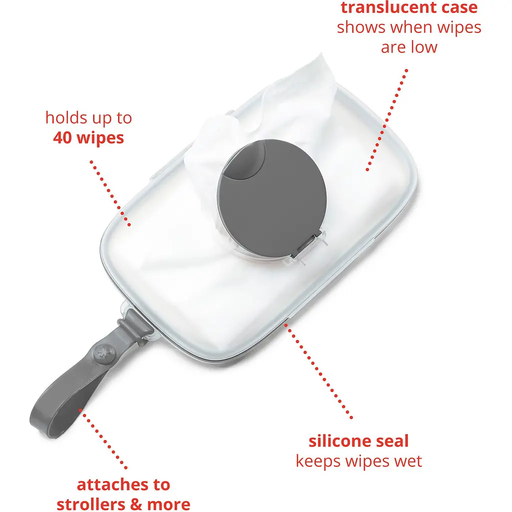 Контейнер для влажных салфеток Skip Hop Fresh Seal серый (234151) - фото 3