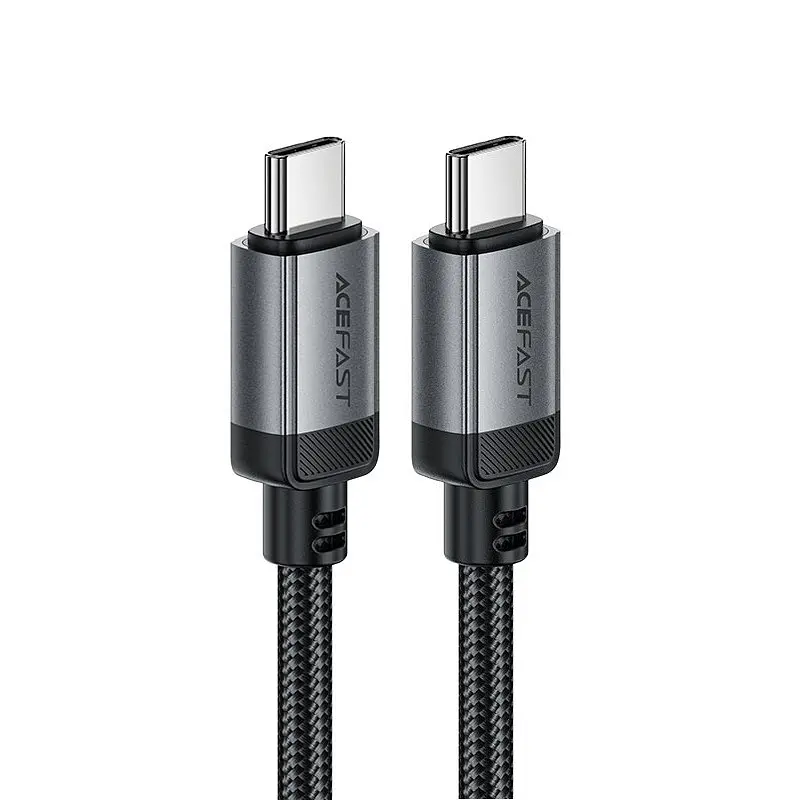 Кабель Acefast C20-03 USB-C to USB-C aluminum alloy charging data cable черный - фото 3