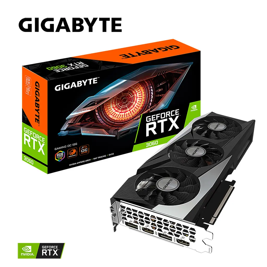 Видеокарта Gigabyte GeForce RTX 3060 Gaming OC 12G rev. 2.0 [GV-N3060GAMING OC-12GD] [87233] - фото 2