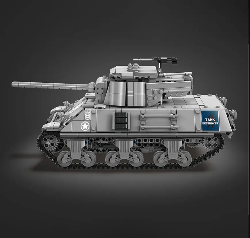 Конструктор танк М36  на радіокеруванні  Mould King Jackson Tank Destroyer Technik військова техніка  для дорослих та дітей 1057 деталей - фото 4