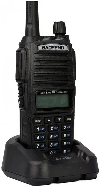 Рація Baofeng 26X-312 Dual Band • Портативна дводіапазонна VHF/UHF радіостанція із зарядною станцією для зв’язку - фото 5